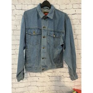 vintage wrangler hero denim jacket Jean Jacket Size Small